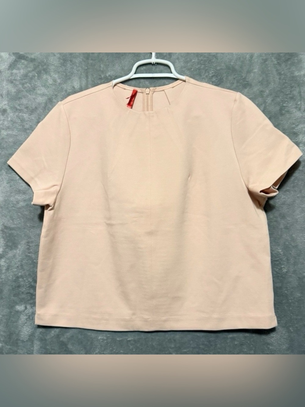 SPANX Blush Pink Short Sleeve Boxy Top